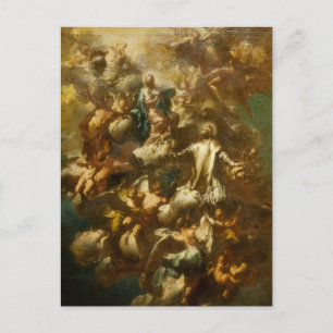 St. Philip Neri in Glory von Giovanni Ferretti Postkarte