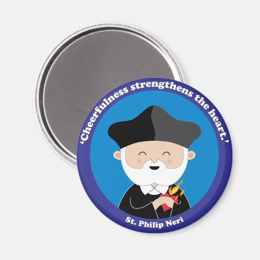 St. Philip Neri Magnet (Vorderseite/Rückseite)