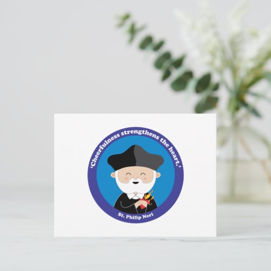 St. Philip Neri Postkarte (Stehend Vorderseite)