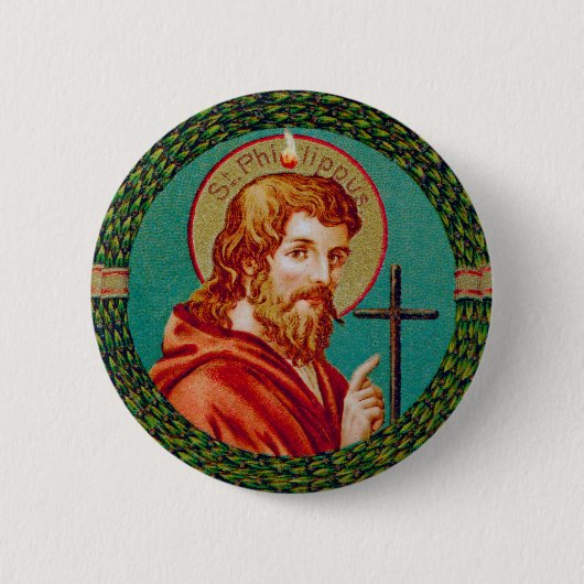 St. Philip the Apostle (JMAS 10) Runde Button (Vorderseite)