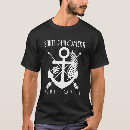 St Philoa Symbols Katholische Heilige Jugend T-Shirt (Vorderseite)