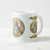 St. Philomena (BK 005) Jumbo-Tasse (Vorderseite Rechts)