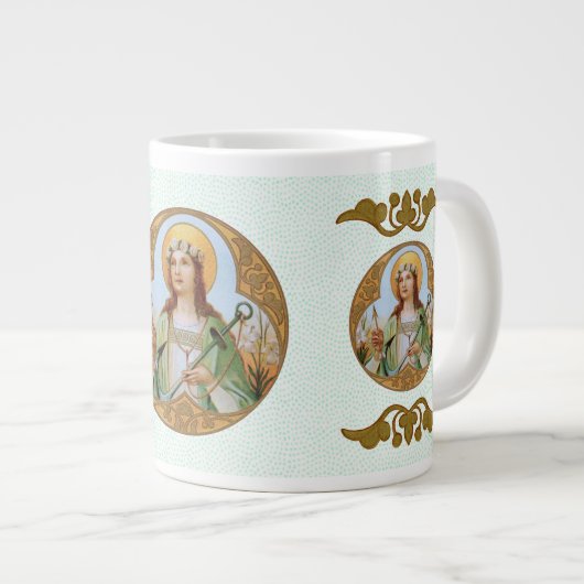 St. Philomena (BK 005) Jumbo-Tasse (Vorderseite Rechts)