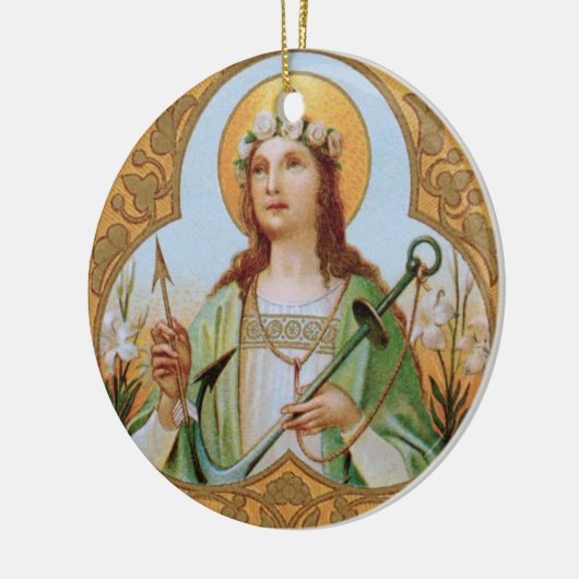 St. Philomena (BK 005) Keramik Ornament (Links)