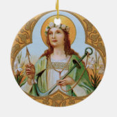 St. Philomena (BK 005) Keramik Ornament (Hinten)