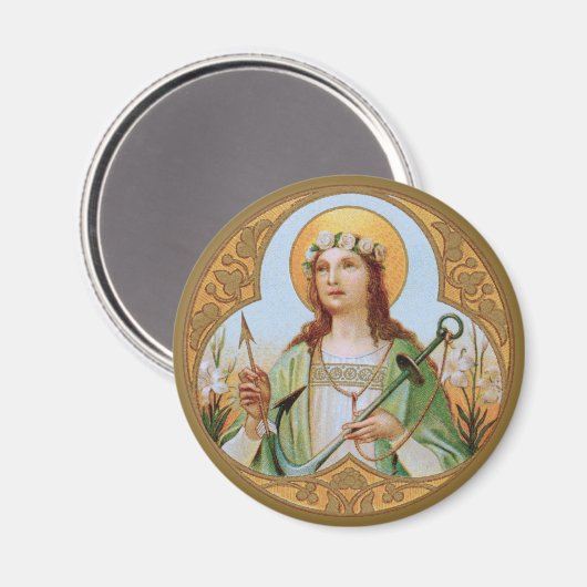 St. Philomena (BK 005) Magnet (Vorderseite/Rückseite)