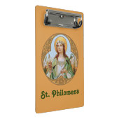 St. Philomena (BK 005) Mini Klemmbrett (Schrägansicht)