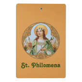 St. Philomena (BK 005) Mini Klemmbrett (Rückseite)
