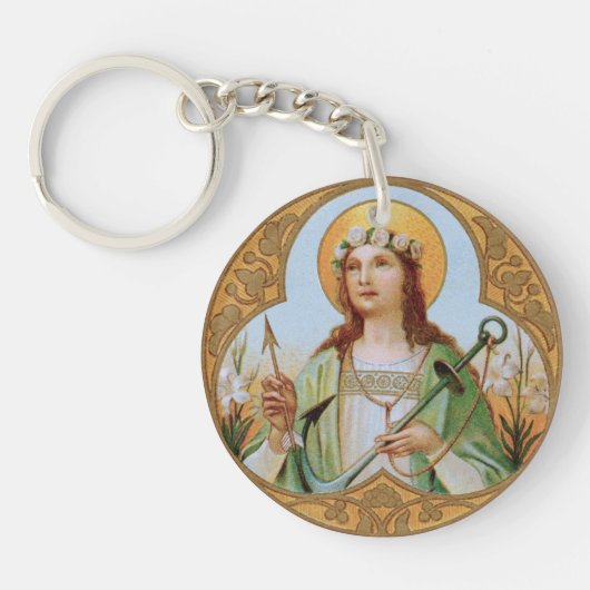 St. Philomena (BK 005) Schlüsselanhänger (Vorderseite)