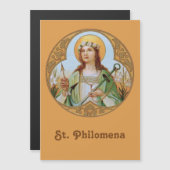 St Philomena (BK 05) 5"x7" Magnetkarte (Vorne/Hinten)
