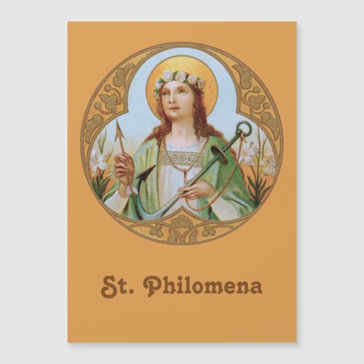 St Philomena (BK 05) 5"x7" Magnetkarte (Vorderseite)