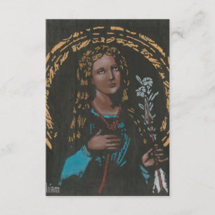 St. Philomena-Gebetskarte Dankeskarte