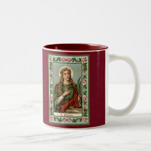 St. Philomena Jungfrau Martyr Gebet Zweifarbige Tasse