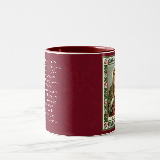 St. Philomena Jungfrau Martyr Gebet Zweifarbige Tasse (Mittel)
