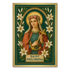 St. Philomena Katholische Hochzeitstisch Tischnummer