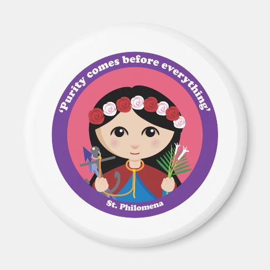 St. Philomena Magnet (Vorne)