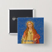 St. Philomena mit Anchor (SNV 051) Button (Vorne & Hinten)