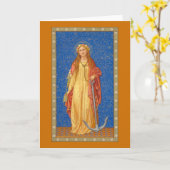 St. Philomena mit Anchor (SNV 051) Karte (Gelbe Blume)