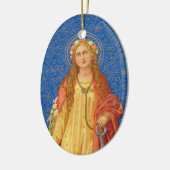 St. Philomena mit Anchor (SNV 051) Keramik Ornament (Links)