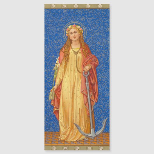 St. Philomena mit Anchor (SNV 051) Magnet (Vorderseite)