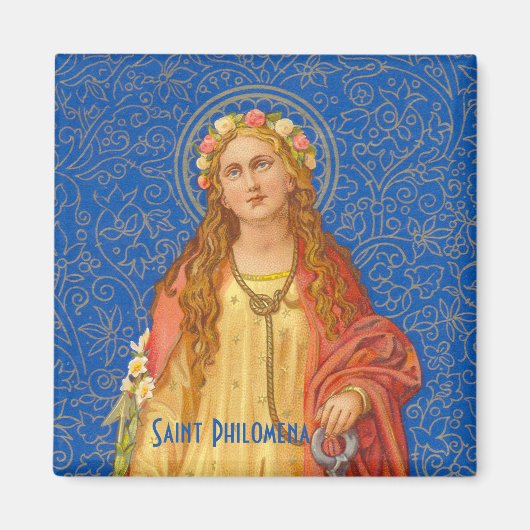 St. Philomena mit Anchor (SNV 051) Magnet (Vorne)