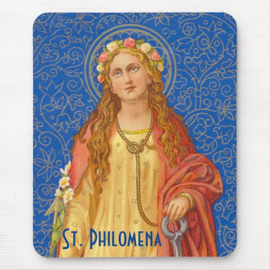 St. Philomena mit Anchor (SNV 051) Mousepad (Vorne)