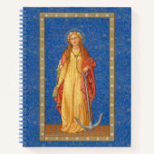 St. Philomena mit Anchor (SNV 051) Notebook Notizblock (Vorderseite)