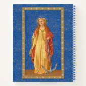 St. Philomena mit Anchor (SNV 051) Notebook Notizblock (Rückseite)