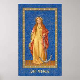 St. Philomena mit Anchor (SNV 051) Poster