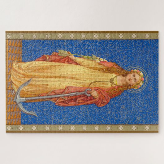 St. Philomena mit Anchor (SNV 051) Puzzle (Horizontal)