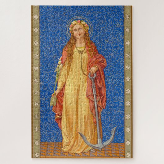 St. Philomena mit Anchor (SNV 051) Puzzle (Vertikal)