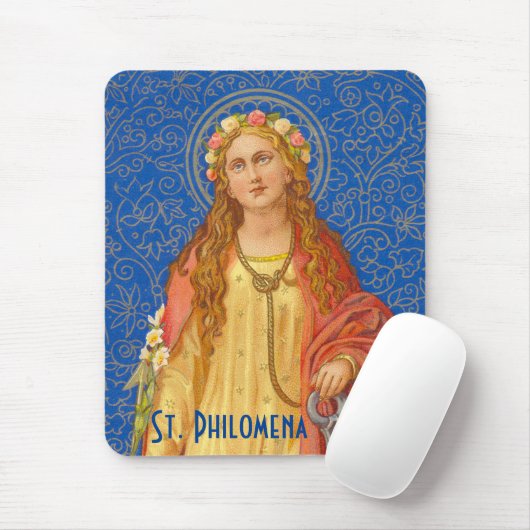 St. Philomena mit Anker (SNV 051) Mousepad (Mit Mouse)