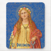 St. Philomena mit Anker (SNV 051) Mousepad (Vorne)