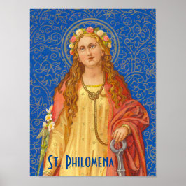 St. Philomena mit Anker (SNV 051) Poster