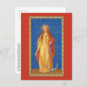 St. Philomena mit Anker (SNV 051) Postkarte (Vorne/Hinten)