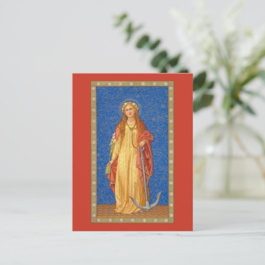 St. Philomena mit Anker (SNV 051) Postkarte (Stehend Vorderseite)
