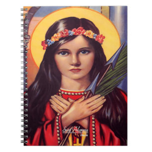 St. Philomena, Patronin der Jugend Notizblock