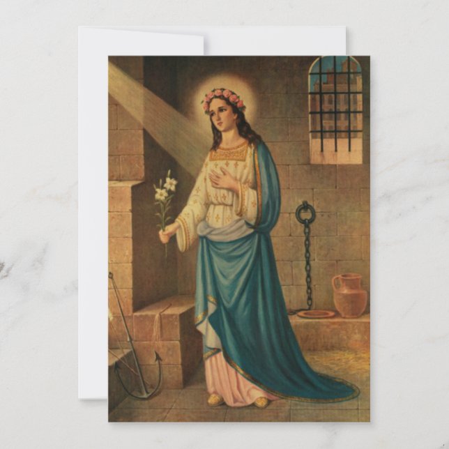 St. Philomena Powerful Novena Prayer Card (Vorderseite)