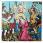 St. Philomena wird hintergangen Fliese (Vorderseite)