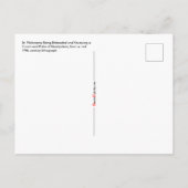 St. Philomena wird hintergangen Postkarte (Rückseite)