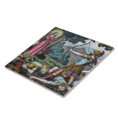 St. Philomena wird mit den Pfeilen geschossen Fliese (Seite)