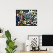 St. Philomena wird mit den Pfeilen geschossen Poster (Heimbüro)