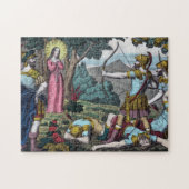 St. Philomena wird mit den Pfeilen geschossen Puzzle (Horizontal)