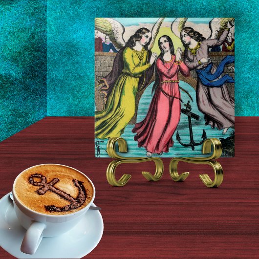 St. Philomena wird vom Ertrinken gerettet Fliese