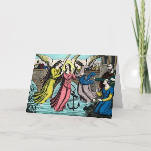 St. Philomena wird vom Ertrinken gerettet Karte (Vorderseite)