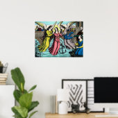 St. Philomena wird vom Ertrinken gerettet Poster (Heimbüro)