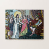 St. Philomena wird vor Kaiser Diokletian angeklagt Puzzle (Horizontal)