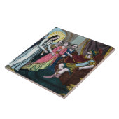 St. Philomena wird vor Kaiser Diokletian getestet Fliese (Seite)