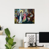St. Philomena wird vor Kaiser Diokletian getestet Poster (Heimbüro)