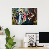 St. Philomena wird vor Kaiser Diokletian getestet Poster (Heimbüro)